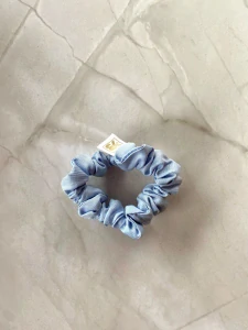 Hair scrunchie light blue MINI