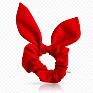Hair scrunchie red