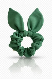 Hair scrunchie green